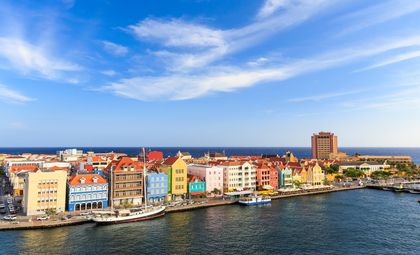 Kleurrijke huizen van Curaçao