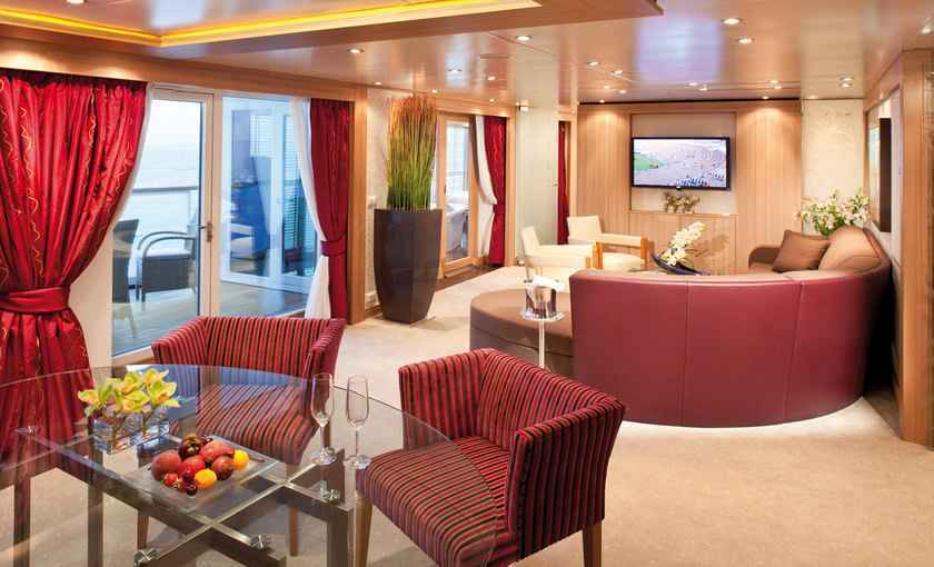 Grand signature suite Quest schip Seabourn