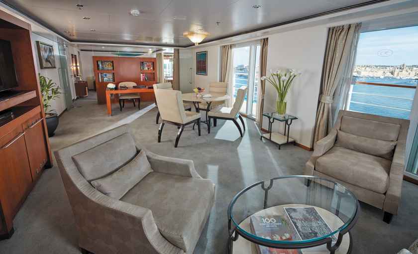 Grand Suite luxe schip Voyager Regent Seven Seas