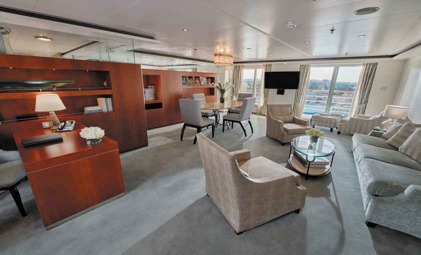 master Suite luxe schip Voyager Regent Seven Seas