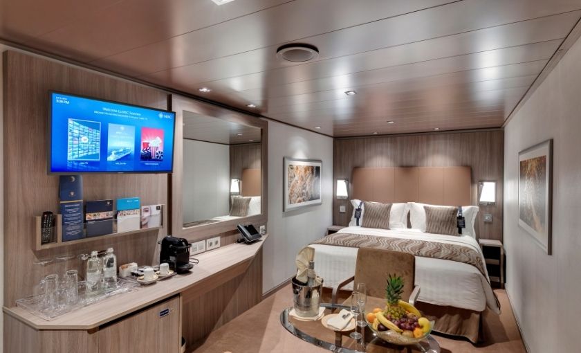 MSC seaview yacht club suite interior