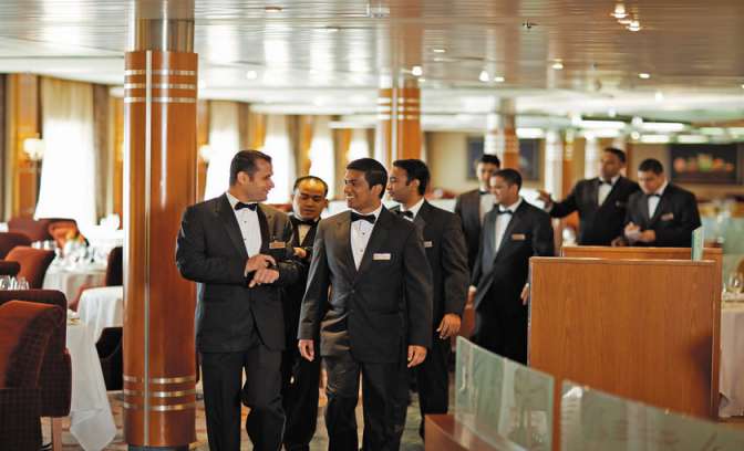 Uw eigen butler tijdens de cruise