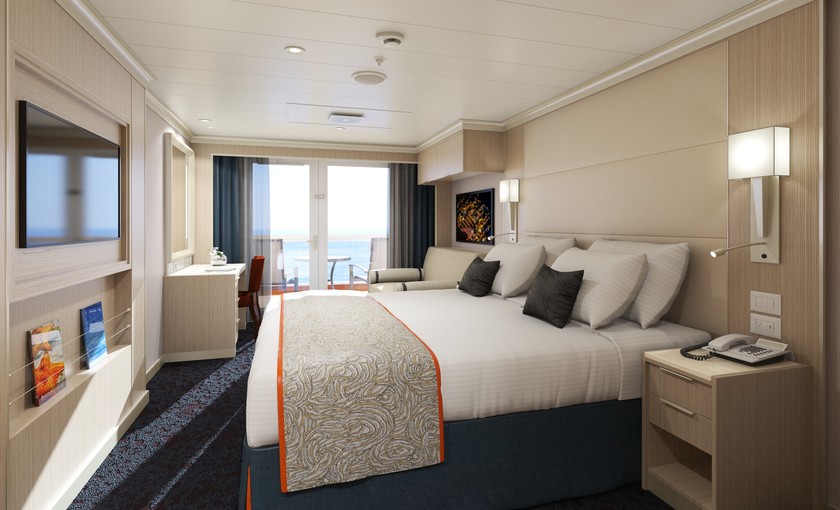 Balkonhut van cruiseschip Koningsdam 
