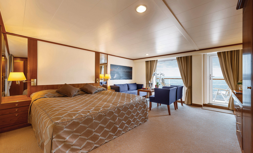 Een suite op de Bremen van Hapag Lloyd