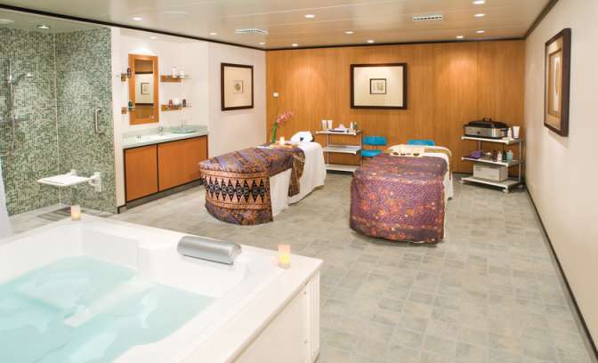 Een behandelingskamer van de spa op de Norwegian Gem van NCL