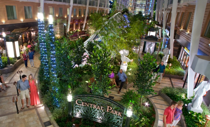Central park op de Oasis of the Seas