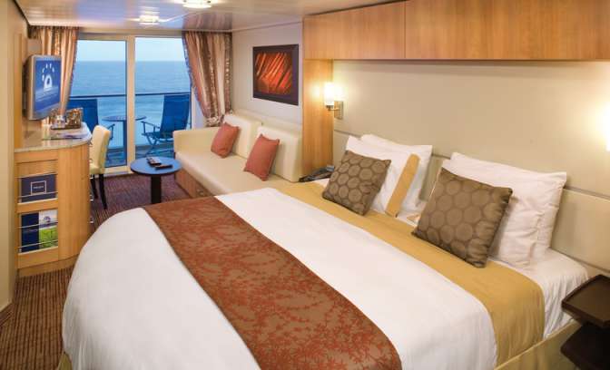 Een balkonhut op de Celebrity Reflection van Celebrity cruises