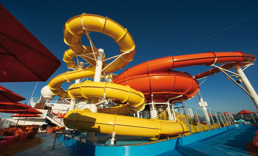 Waterpark aan boord van schip Carnival Breeze