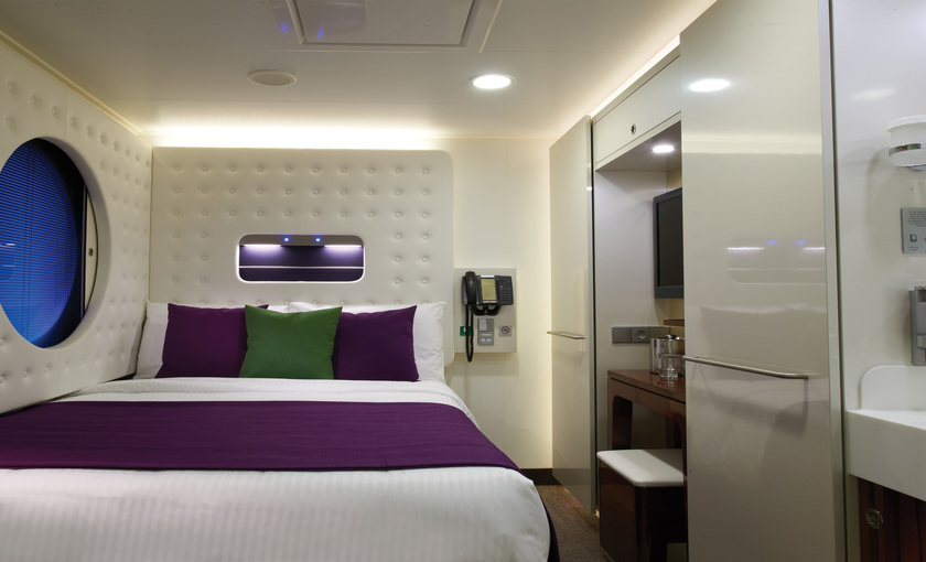 Een binnenhut op de Norwegian Breakaway van NCL