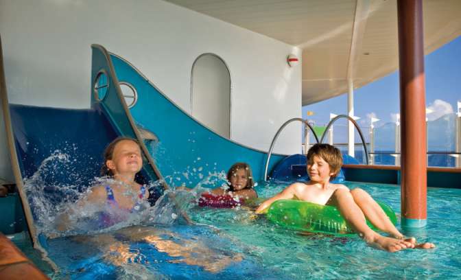 Faciliteiten voor kinderen bij rederij AIDA