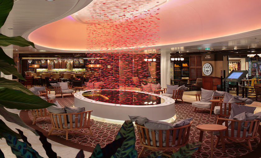 Lounge en bar op de Ovation of the Seas