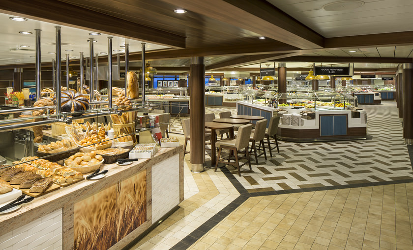 Het Windjammer buffet op de Ovation of the Seas