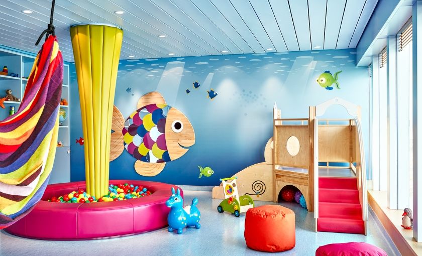 Mini club op de AidaPerla