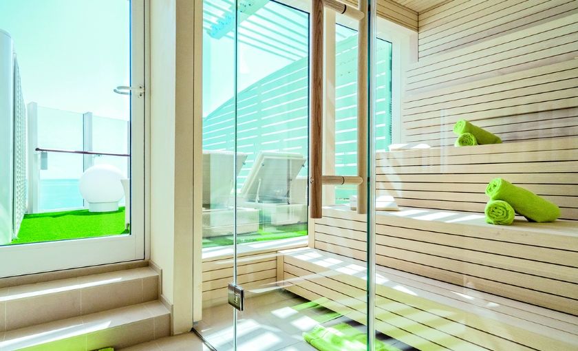 Sauna op de AidaPerla