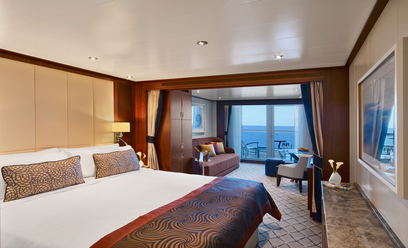 Veranda suite aan boord van Seabourn ovation
