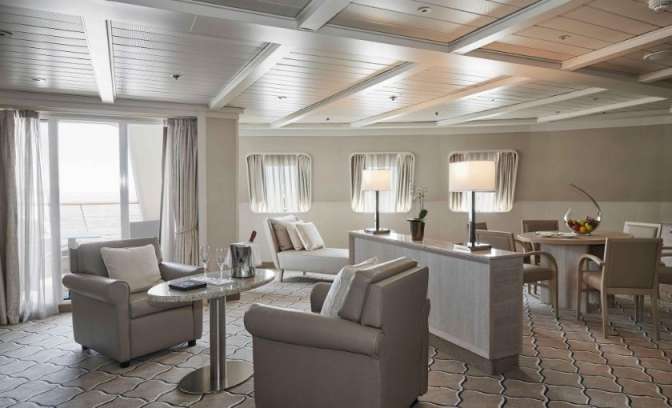Grand suite op de Silver Cloud Expedition