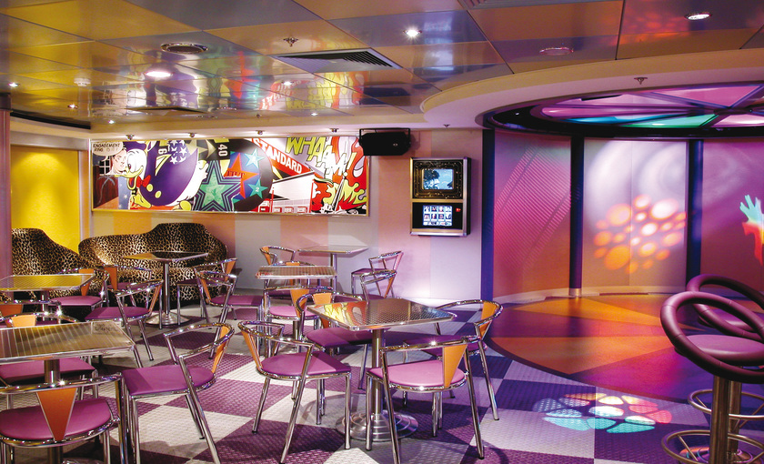 Een disco op de Norwegian Dawn van NCL