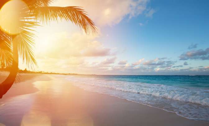 Een zonsondergang op Jamaica